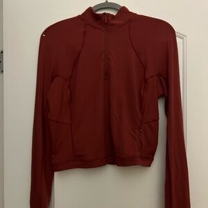 Lululemon it's rulu run cropped half zipped long sleeve